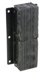 Vestil V-1124-6 Rubber Vertical Laminated Dock Bumper, 24" Length, 11" Width, 6" Depth