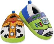 Disney Toy Story Sheriff Woody Buzz Lightyear Little Boys Aline Slippers (Multicolor, 13-1 M US Little Kid)