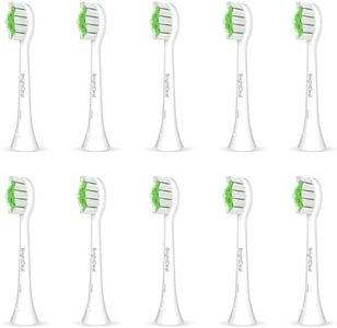 Cabezales de cepillo de dientes de repuesto para Philips Sonicare – Recambios para eléctricos compatibles con Sonicare Protectiveclean, HealthyWhite, FlexCare, EasyClean, 10 unidades