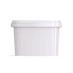 Lubrisolve White Rectangular 5 Litre Bucket and Lid