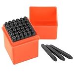 Gueenky 36 Pcs Number and Letter Punch Set, 2mm Metal Stamping Tool Set, A-Z, 0-9, &, Letter Number and Symbols Stamp Punch for Stamping Metal Wood Plastic Leather