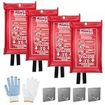 QUINIVER Emergency Fire Blanket (4 