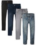 The Children's Place Boys' Four Pack Straight Leg Jeans, Multi CLR, 12