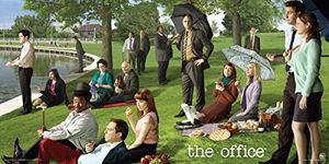 Culturenik The Office Georges Seurat Painting (Dunder Mifflin) Cast Group Workplace Comedy TV Television Show Print (Unframed 12x24 Poster)