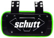 Schutt Sports Varsity Back Plate, One Size, Black/Neon Green