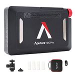 Aputure MC Pro RGBWW Mini LED Video Light Mini Portable On Camera Film Light,CCT Range of 2000K-10000K,App with USB-C PD and Wireless Charging(Upgraded)