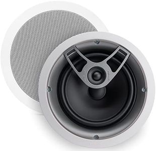 Polk Audio MC80 2-Way in-Ceiling 8" Speaker (Single) | Dynamic Built-in Audio | Perfect for Humid Indoor/Enclosed Areas | Bathrooms, Kitchens, Patios | White