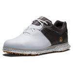 FootJoy Men's Pro|SL Sport Golf Shoe, White/Black/Gold, 7.5