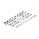 uxcell A15081000ux0463 M6x100mm Stainless Steel Double End Threaded Stud Screw Bolt (Pack of 5)