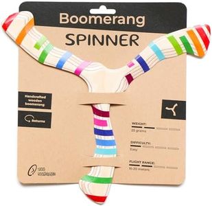 Returning Boomerang for Beginners – Easy to Throw, Boomerang that Comes Back, Handcrafted Returning Flying Toy Made of Plywood, Fun Outdoor Game, Thin, Lightweight and Safe to Use