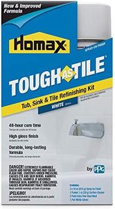 Homax 41072031530 Tough As Tile Tub, Sink, and Tile Refinishing Kit, Aerosol, White, 32 oz