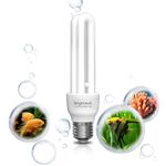 BrightArk E27 Fish Tank Light Bulbs,15W Aquarium Light Bulb Daylight White Replacement Bulb for The Fish Pod 48,64 and 120 Litre Aquarium,Ideal for Natural Daylight Lighting