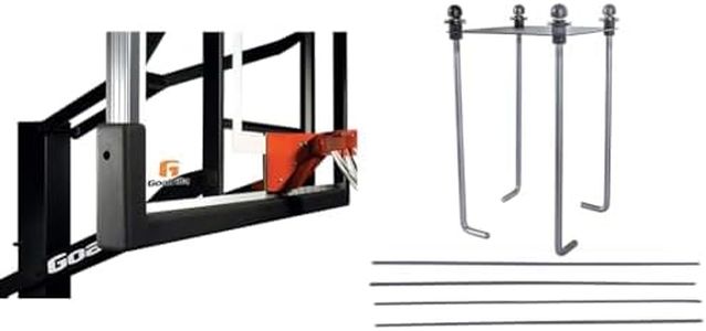 Goalrilla Universal Backboard Padding and 9" Anchor System Bundle for 54", 60", and 72" Basketball Systems