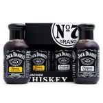 Jack Daniels BBQ Sauce Gift Set, 1x Honey, 1x Original BBQ Sauce Tennessee Whiskey Jack Daniels Gifts for Men - Barbecue Sauce Food Gifts for Boyfriend, Dad and Mens Gifts for Birthday, Fathers Day