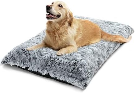 Dog Bed Large Calming Dog Crate Mat Anti Anxiety Dog Pet Bed Comfortable Long Plush Washable Dog Bed
