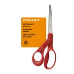 Fiskars 12-94508697WJ 8-Inch Bent Multi-Purpose Scissors, Left Handed