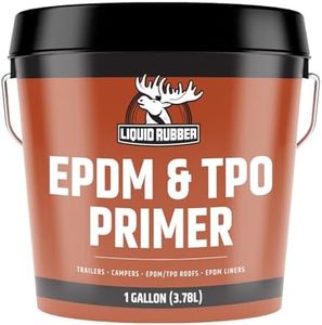 Liquid Rubber EPDM and TPO Primer – High-Performance Basecoat for RV, Camper and Trailer Roof Protection, 1 Gallon