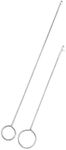 QOOWFEANIG 2Pack Sewing Loop Turner Hook, Loop Turner Hook with Latch, Stainless Steel Loop Turner for DIY Knitting Accessories, Sewing Tools, Fabric Tube Straps Belts Strips