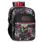 Star Wars Galactic Team Black Double Compartment School Backpack 30x40x13 cms Polyester 15.6L