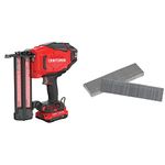 CRAFTSMAN V20 Cordless Brad Nailer Kit (CMCN618C1) + BOSTITCH 1-3/8-Inch 18-Gauge Brads Nails, 1000 per Box