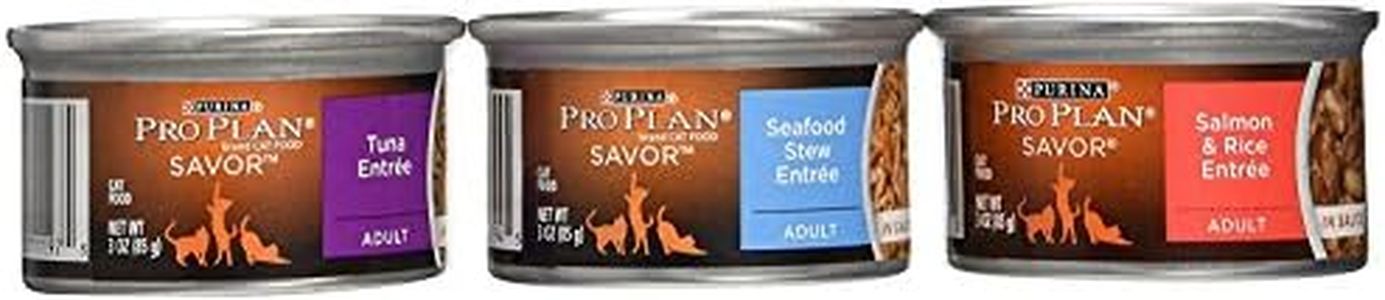 PRO PLAN Wet Cat Food Seafood Favourites Variety Pack 24x85g