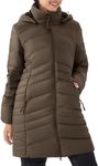 PUREPEAR Women's Down Jackets Heavyweight Winter Warm Light Long Puffer Jacket with Detachable Hood