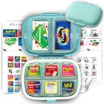 PillyPal V2 Portable Travel Pill Organizer Holder with Stickers - 8 Slot Durable Compact Case to Organize Meds, Pills, Medicine, Prescriptions, Health Vitamins, Jewelry, Travel Essentials - Blue