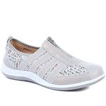 Pavers Women’s Zip-Up Trainers in Denim - Footwear with Breathable Mesh Upper - Ladies Versatile Shoes for Everyday Wear - Size 5 UK/EU 38