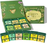 VAHDAM, Assorted Green Tea Gift Set (6 Flavors, 36 Pyramid Tea Bags) Long Leaf Pyramid Tea Variety Pack | Premium Tea Gifts | Gifts for Women & Men