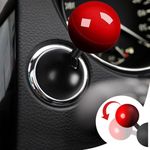 Empica Push to Start Button Cover Car Accessories Car Push to Start Button Rocker Car Starter Button Cover Joystick Car Engine Start Stop Button Cover Protector (Red)