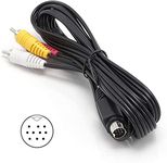 10 Pin Audio and Video DIN Cable | NOT S-Video Cable | 6 feet - RCA Composite | Compatible with DIRECTV AT&T: H25, C31, C41, C41-W, C51, C61, C61-K