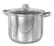 Buckingham Deep Induction Stock Pot with Glass Lid 26 cm, 11 L