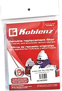 Koblenz Wet/Dry Vacuum Cleaner Filter Bags