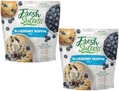 Concord Foods Blueberry Muffin Mix | Easy Bake Bread Mix for Fresh, Delicious Muffins at Home | Made with Natural Flavors & No Preservatives | Ideal for Breakfast, Brunch & Snacks | 15 Oz (Pack of 2)