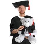 FURRY PLANET TOYS Large Graduation Teddy Bear - Gift for Her Him Present Large Cute Bear with Scroll, Robe and Hat