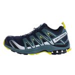 Salomon Men's XA PRO 3D Trail Running Shoes, Navy Blazer/Hydro/Evening Primrose, 9.5 UK