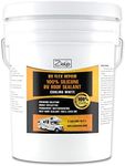 Ziollo RV Flex Repair 100% Silicone RV Roof Sealant - Premium Leak Repair & Waterproofing for Motorhomes, Trailers, and Campers - One Coat, No Priming Needed, 5 Gallons