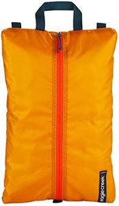 Eagle Creek Pack-It Isolate Shoe Bags for Travel - Ultra-Lightweight, Durable, Water-Resistant Ripstop Fabric with Self-Repairing Zipper and Easy Top Handle, Sahara Yellow, One Size, Pack-it Isolate Shoe Sac