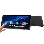 10.3" Small Touchscreen Monitor, 400cd/m², VESA, IPS Stretched Bar LCD Mini Travel Touch Display 1920 * 720 HDMI USBC, Portable Touch Screen for Laptop Computer Windows Aida64 GPU CPU RAM Monitoring