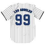 TIFIYA 42/23 Stripes Baseball Jersey Baseball Shirts for Men/Women/Young, T268-white, Small