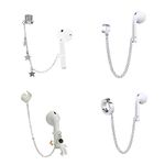 CCeCCe 4 Pair Earphone Anti-Lost Holder Clip Chain Earrings Hanging Hook Earring Strap for Airpods Earbuds Wireless in-Ear Earphones Headset (4 Styles and Needn't Ear Hole)