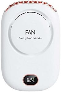 Mini Fan,Mini Handheld Fan Portable Neck Fan Small Personal Fan USB Rechargeable 3 Speed Adjustable Air Conditioning Necklace Fan for Home Office Outdoor Travel (White)