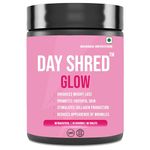 Day Shred GLOW | Advanced Fat Burner for Men Women | VEGAN Collagen | Supports Healthy Skin, Hair, Nails, Bone & Joint | Powerful Thermogenic | Weight Loss Supplement | Belly Fat Burner | 60 Tab