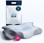 IWS I WANNA SLEEP Cervical Original Neck Plus Gel Premium Ergonomic Memory Foam Cooling Pillow for Neck Pain Relief – Orthopedic Cervical Neck Pillow for Side Sleepers and Neck & Shoulder Support