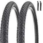 2 Pack Bike Tire 27.5 X 2.125 Inch Folding Replacement Bike Tire with Tire Levers Foldable Bead Wire Bicycle Tire for Mountain Bike (27.5 X 2.125)