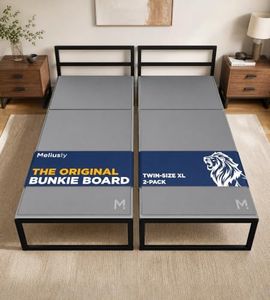 Meliusly Premium 10mm Bunkie Board Twin XL 2-Pack (38x79'') Patent Pending Low Profile Bed Board Design - Breathable, Noise Minimizing, Moisture Resistant Bunkieboards, Low Profile Bed Support