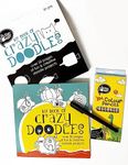 The Talking Canvas Doodle Art Kit - Creative Brain-Boosting Activity for Kids, Teens, and Adults | includes Doodle Book, Gel Pens, and Color Pencils | Ages 5 and Up