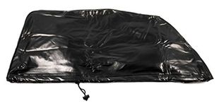 Camco Camper/RV A/C Cover | Features Locking Draw Cords | Crafted with Heavy-Duty Black Vinyl | Protect Your Trailer Air Conditioner (45269)