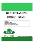 MAX Strength BENFOTIAMINE 1000mg (365 Tablets) Blood Sugar Fat Soluble B1