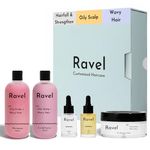 Ravel Customized Hair Fall Control & Strengthen Starter Regimen for Oily Scalp & Wavy Hair, Customized for Dry/Normal/Oily Hair, 5 Product kit - Shampoo + Conditioner + Mask + Serum + Oil